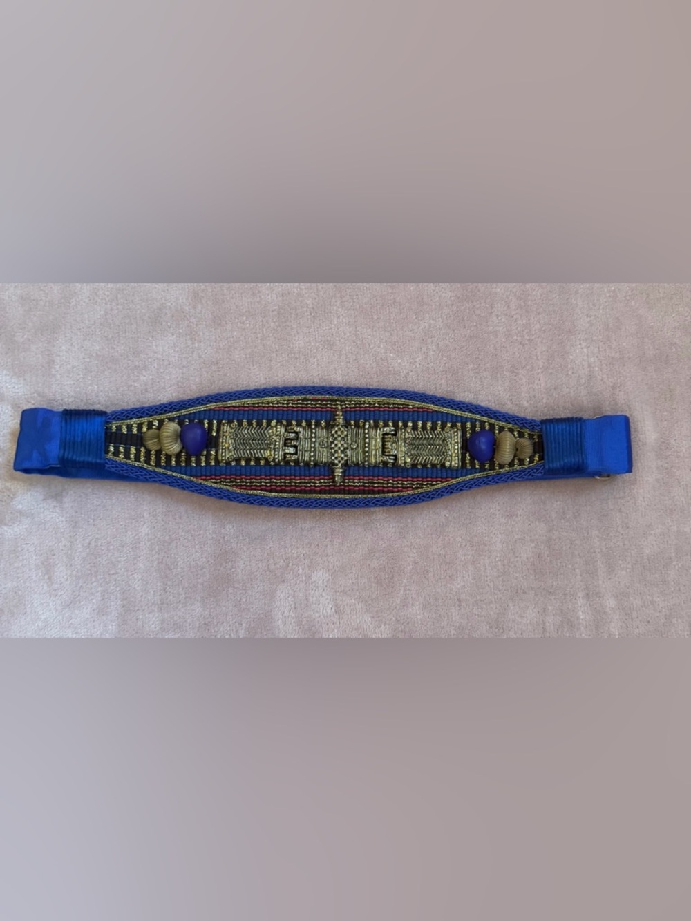 Women's Vintage Carolyn Tanner Designs  Beaded Belt, Adjustable Size